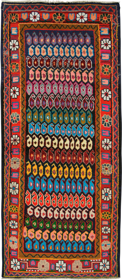Vintage Persian Hamadan Rug, No.25963 - Gss