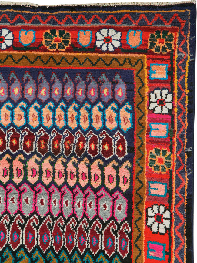 Vintage Persian Hamadan Rug, No.25963 - Gss