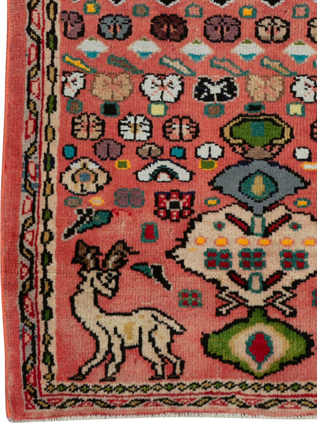 Vintage Persian Mahal Rug, No.25964 - Gss