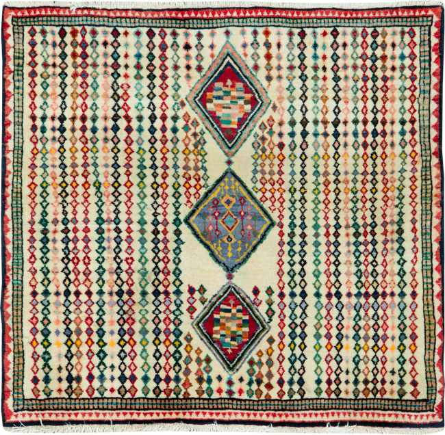 Vintage Persian Hamadan Rug, No.25973 - Gss