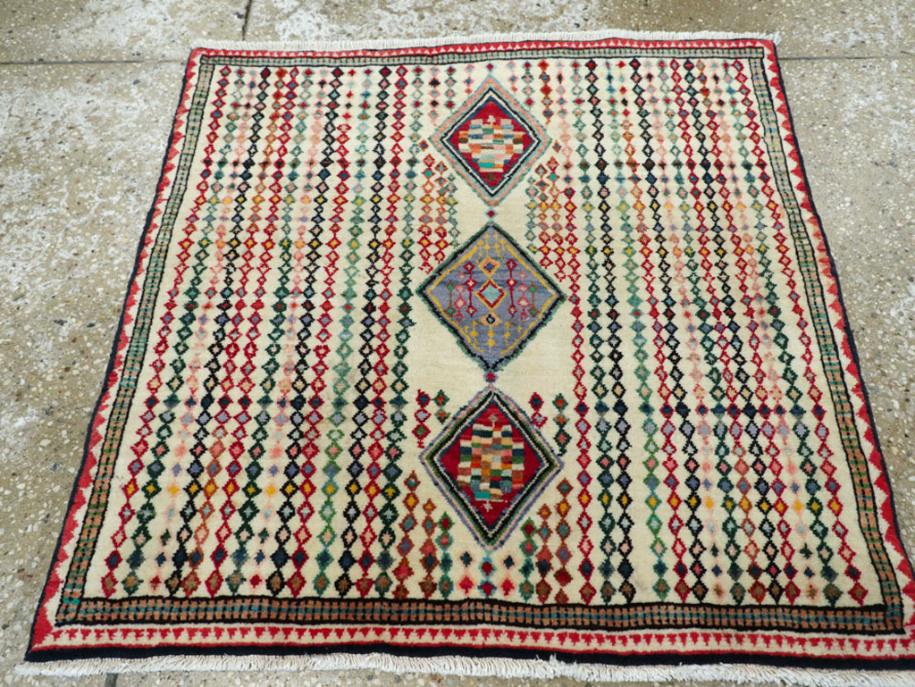Vintage Persian Hamadan Rug, No.25973 - Gss