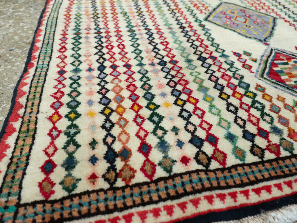 Vintage Persian Hamadan Rug, No.25973 - Gss