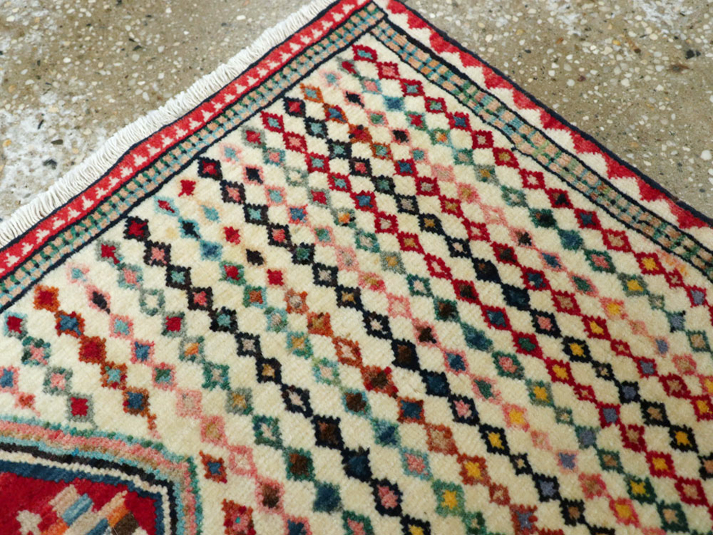 Vintage Persian Hamadan Rug, No.25973 - Gss