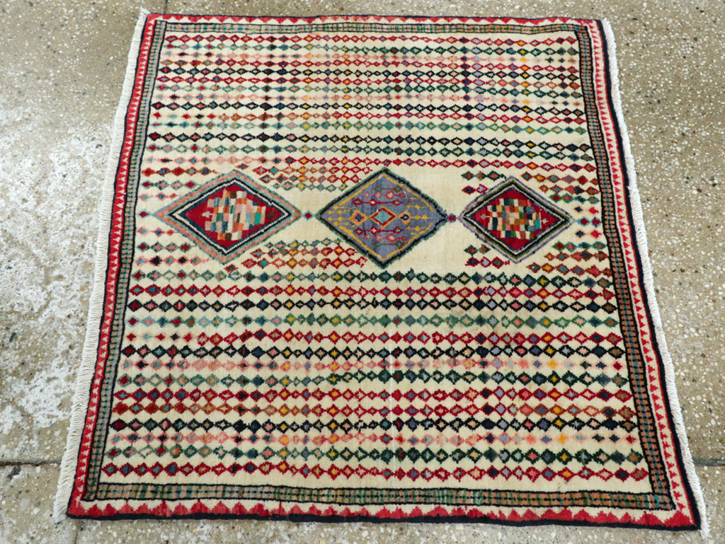 Vintage Persian Hamadan Rug, No.25973 - Gss