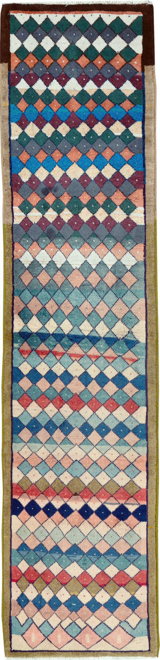 Vintage Persian Mahal Runner, No.25976 - Gss