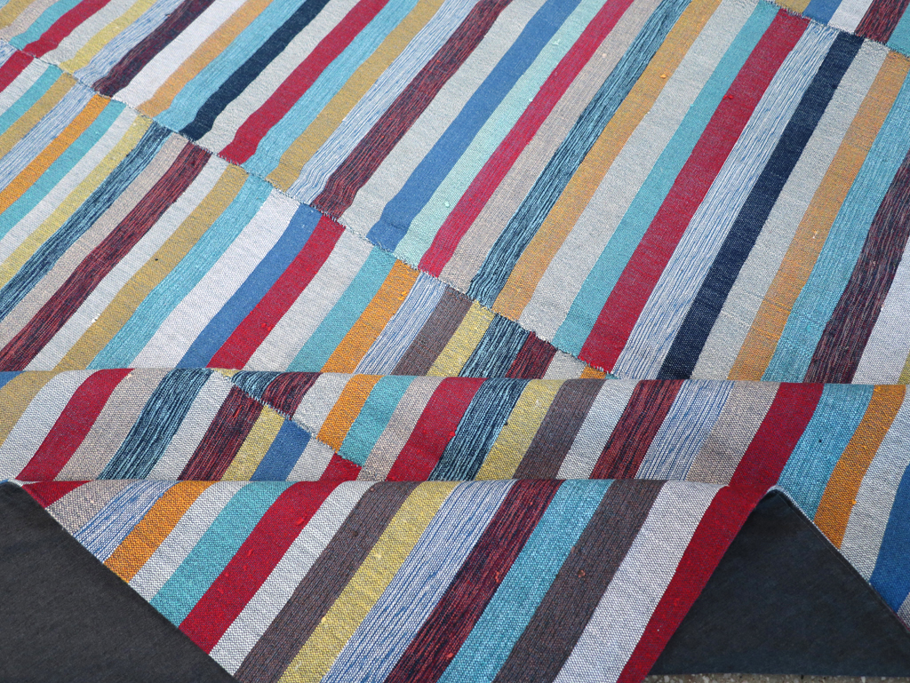 Modern Turkish Flatweave Kilim, No.25994 - Gss