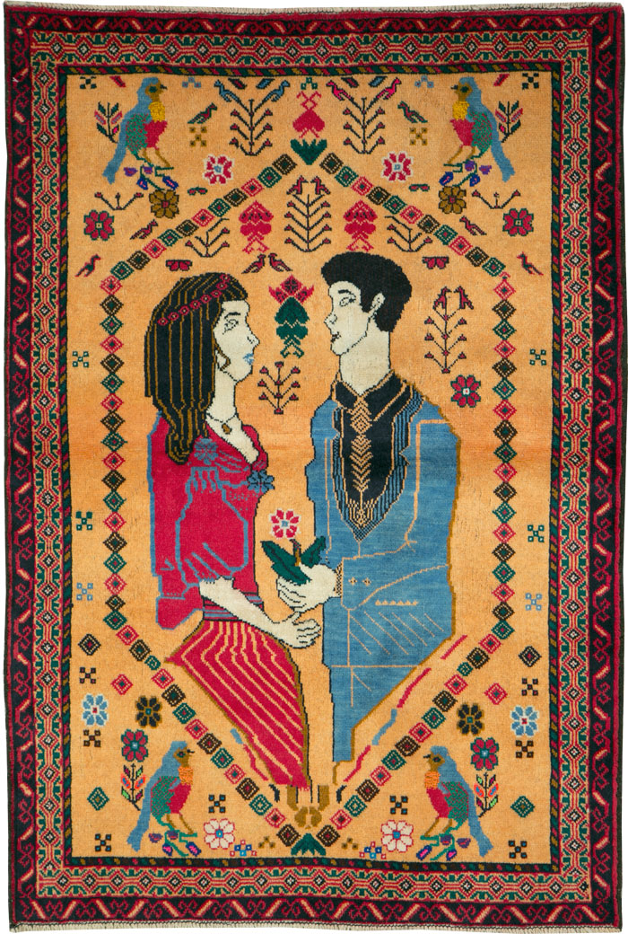 Vintage Persian Baluch Rug, No.26001 - Gss