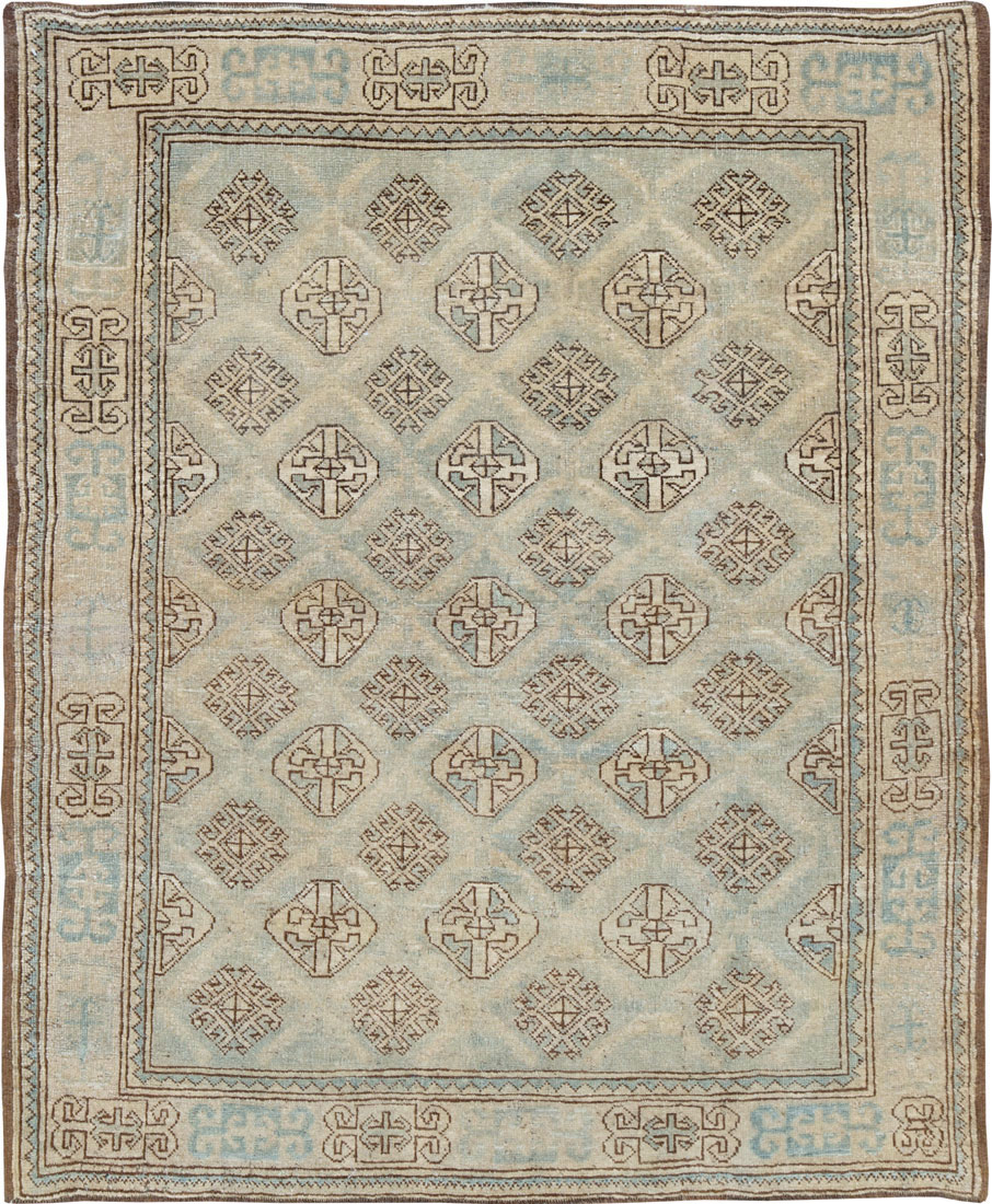 Vintage Persian Kurd Square Accent Rug, No.26008 - Gss