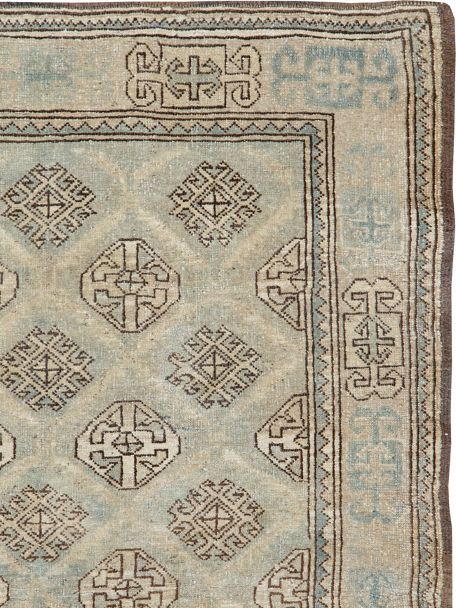 Vintage Persian Kurd Square Accent Rug, No.26008 - Gss