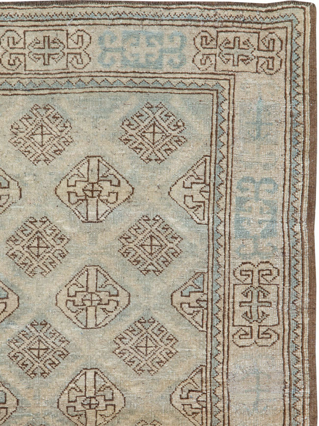 Vintage Persian Kurd Square Accent Rug, No.26008 - Gss