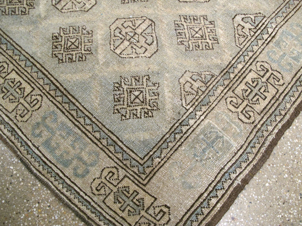 Vintage Persian Kurd Square Accent Rug, No.26008 - Gss