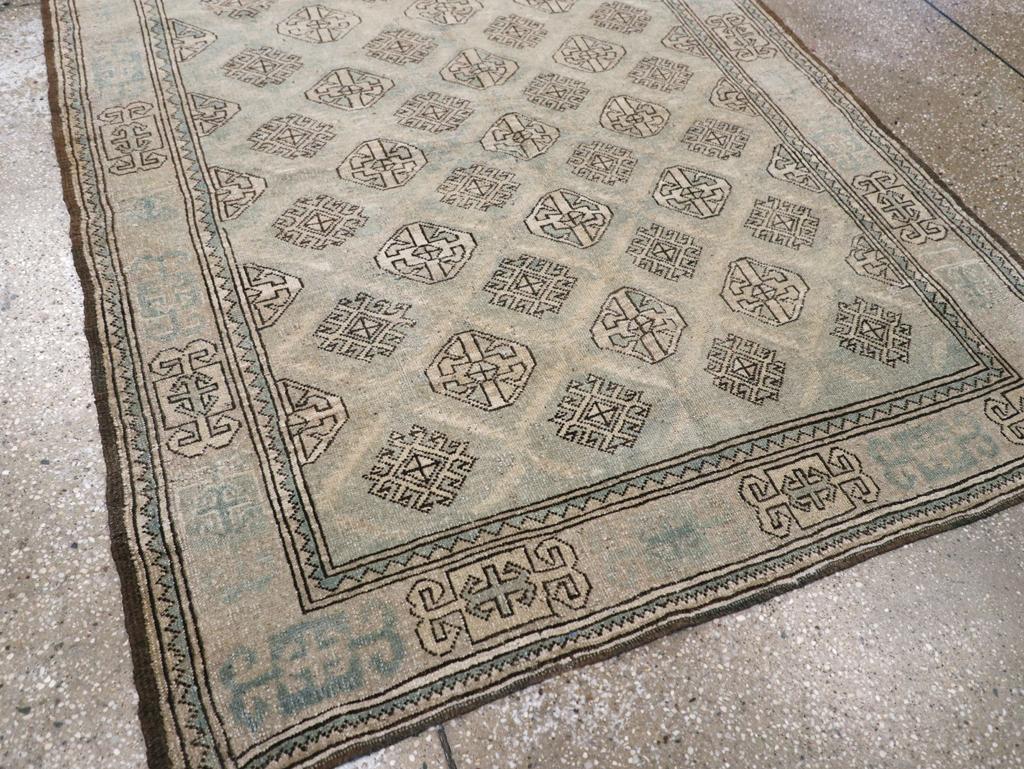 Vintage Persian Kurd Square Accent Rug, No.26008 - Gss