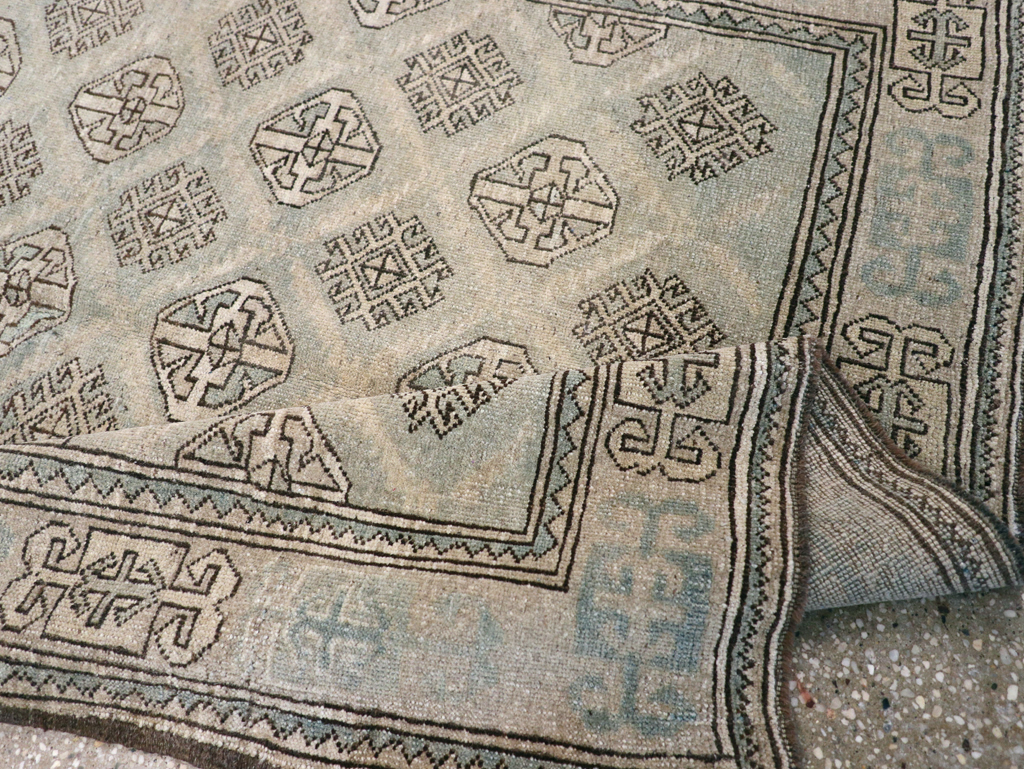 Vintage Persian Kurd Square Accent Rug, No.26008 - Gss