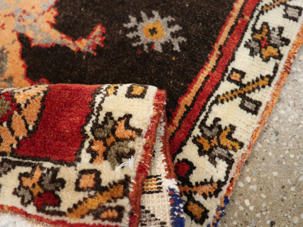 Vintage Turkish Anatolian Pictorial Throw Rug, No.26011 - Gss