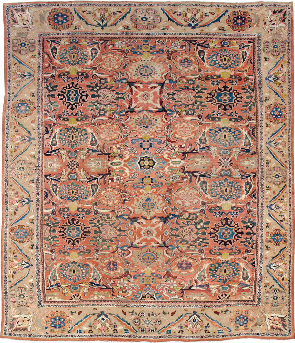 Antique Persian Sultanabad Carpet, No.26014 - Gss
