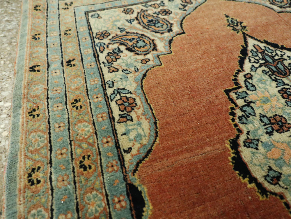 Antique Persian Tabriz Hagi Jalili Throw Rug, No.26019 - Gss