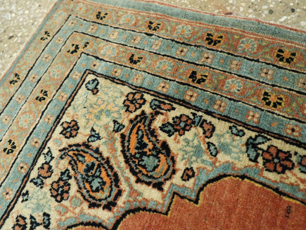 Antique Persian Tabriz Hagi Jalili Throw Rug, No.26019 - Gss