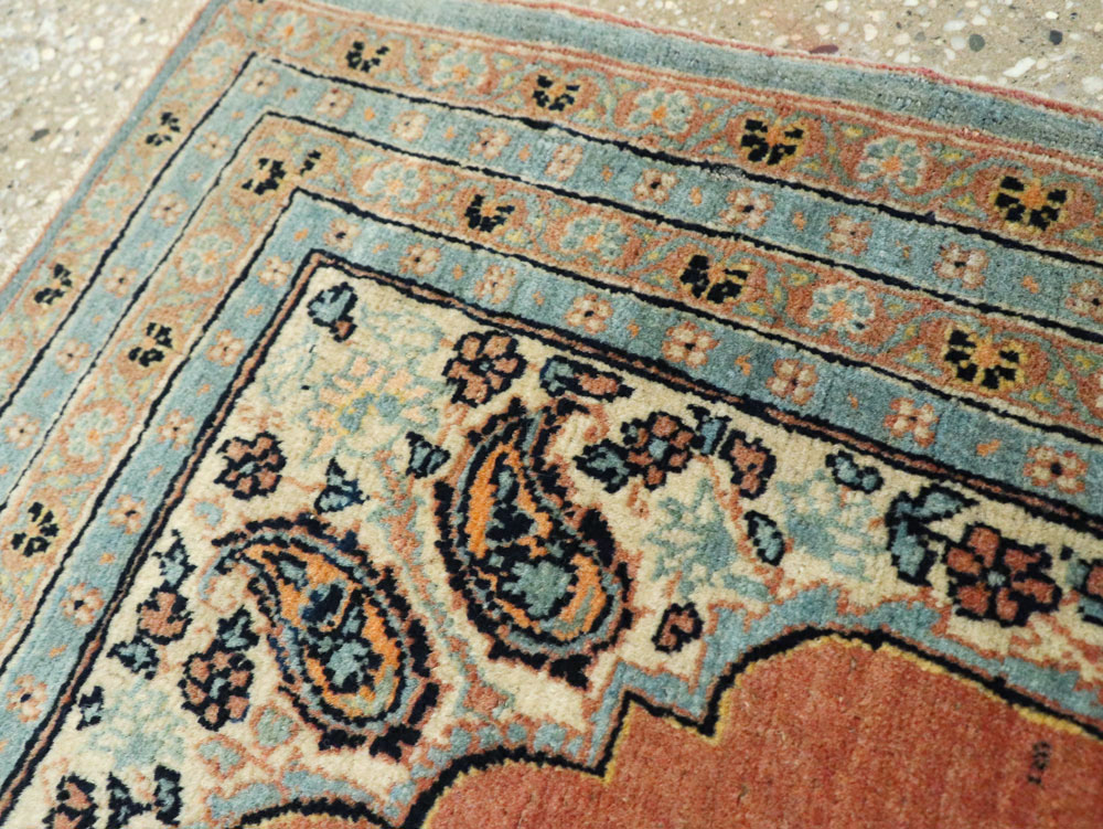 Antique Persian Tabriz Hagi Jalili Throw Rug, No.26019 - Gss