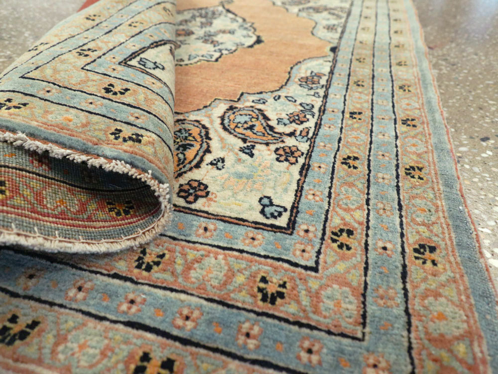 Antique Persian Tabriz Hagi Jalili Throw Rug, No.26019 - Gss