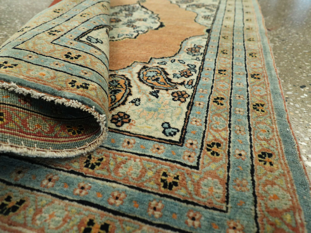 Antique Persian Tabriz Hagi Jalili Throw Rug, No.26019 - Gss