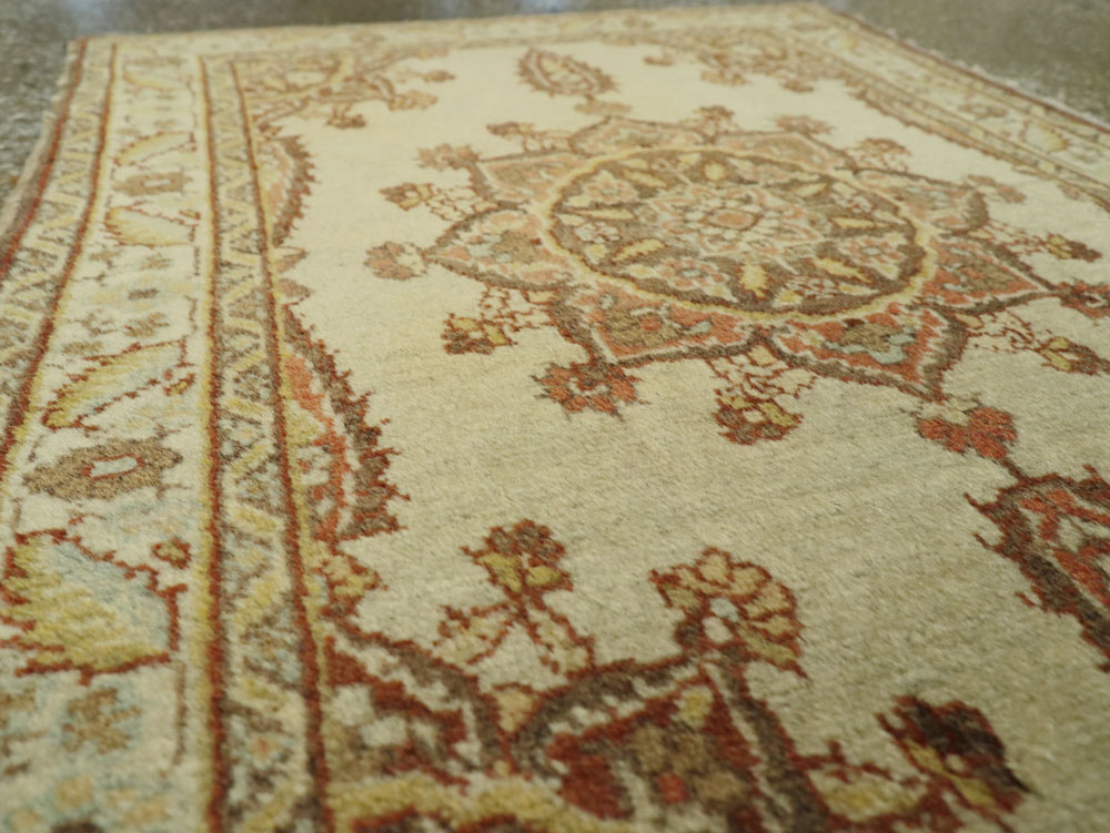 Antique Persian Tabriz Throw Rug, No.26020 - Gss