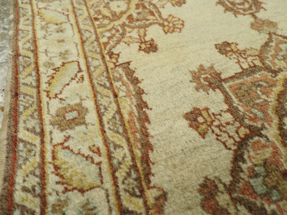 Antique Persian Tabriz Throw Rug, No.26020 - Gss