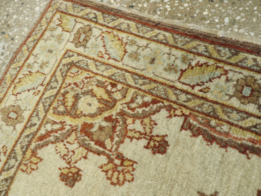 Antique Persian Tabriz Throw Rug, No.26020 - Gss