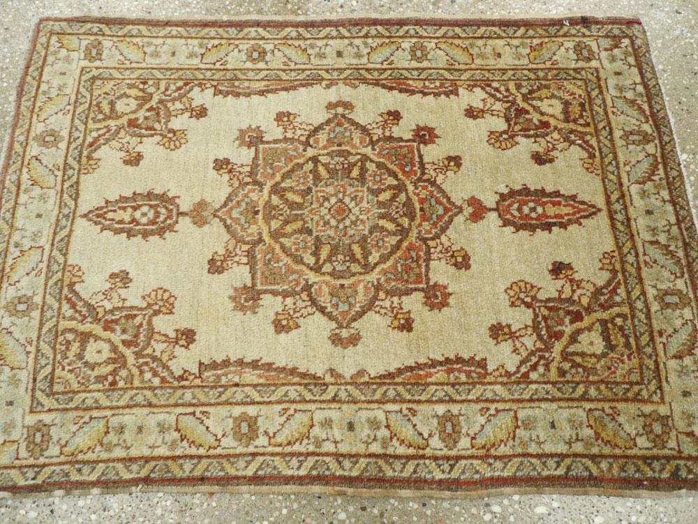 Antique Persian Tabriz Throw Rug, No.26020 - Gss