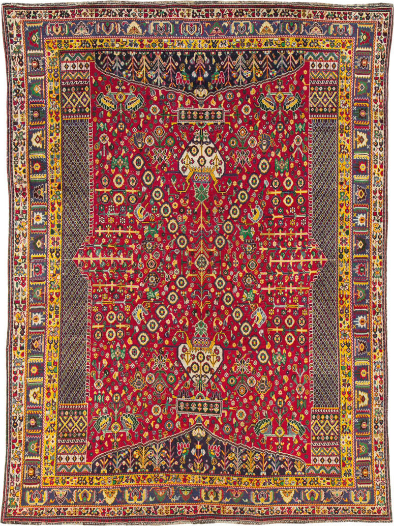 Vintage Persian Shiraz Rug, No.26023 - Gss