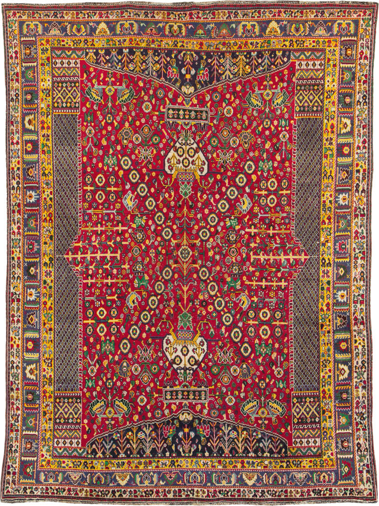 Vintage Persian Shiraz Rug, No.26023 - Gss