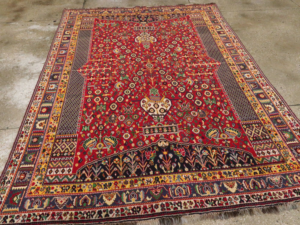 Vintage Persian Shiraz Rug, No.26023 - Gss