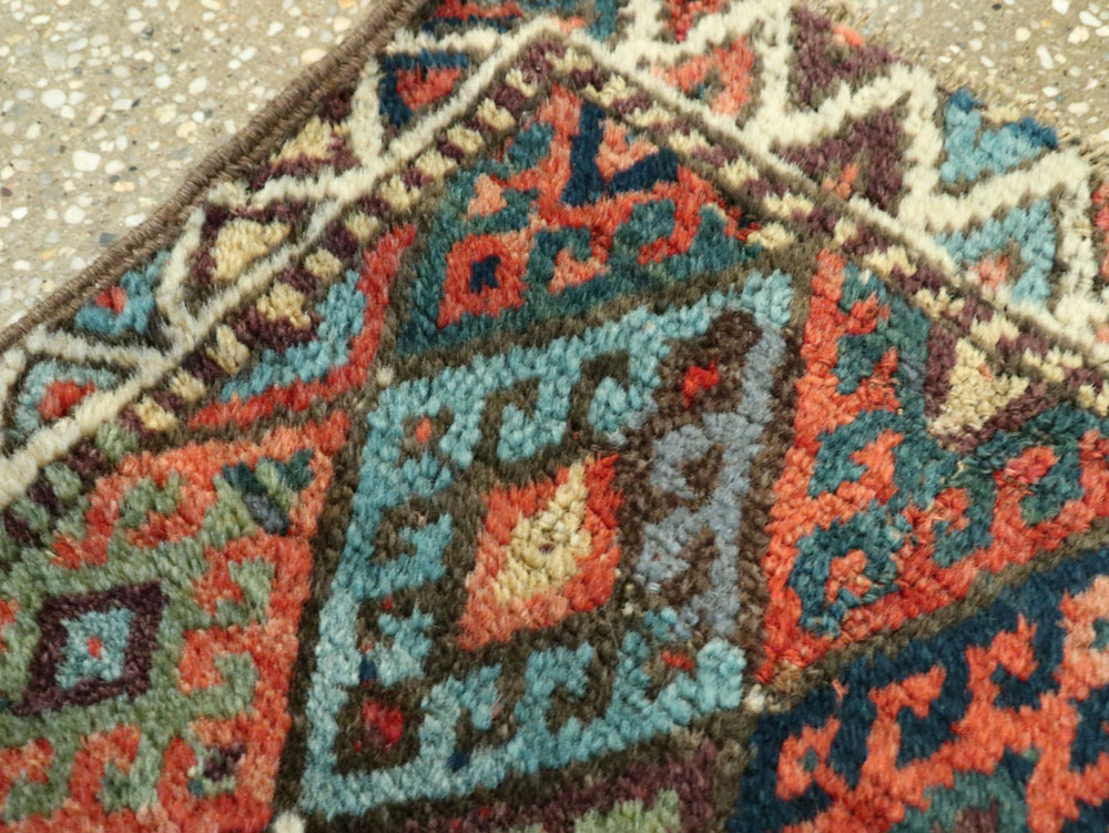 Antique Persian Jaff Kurd Throw Rug, No.26030 - Gss