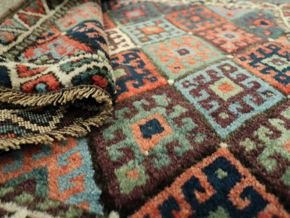 Antique Persian Jaff Kurd Throw Rug, No.26030 - Gss