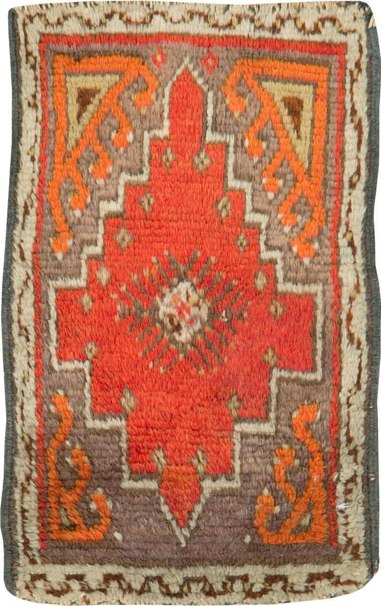 Vintage Turkish Anatolian Throw Rug, No.26032 - Gss