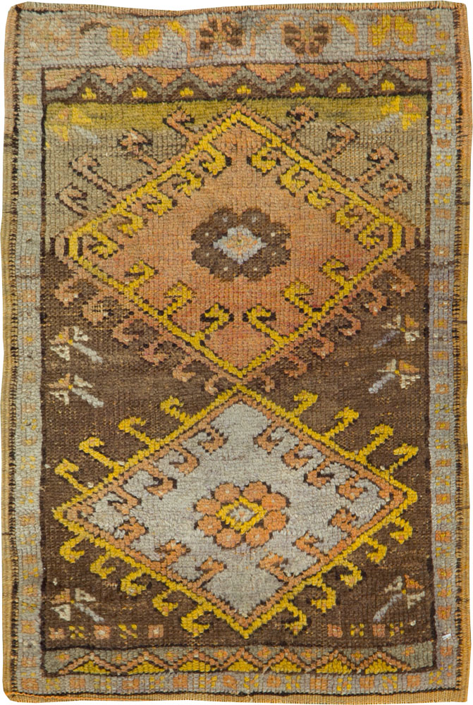 Vintage Turkish Anatolian Throw Rug, No.26036 - Gss
