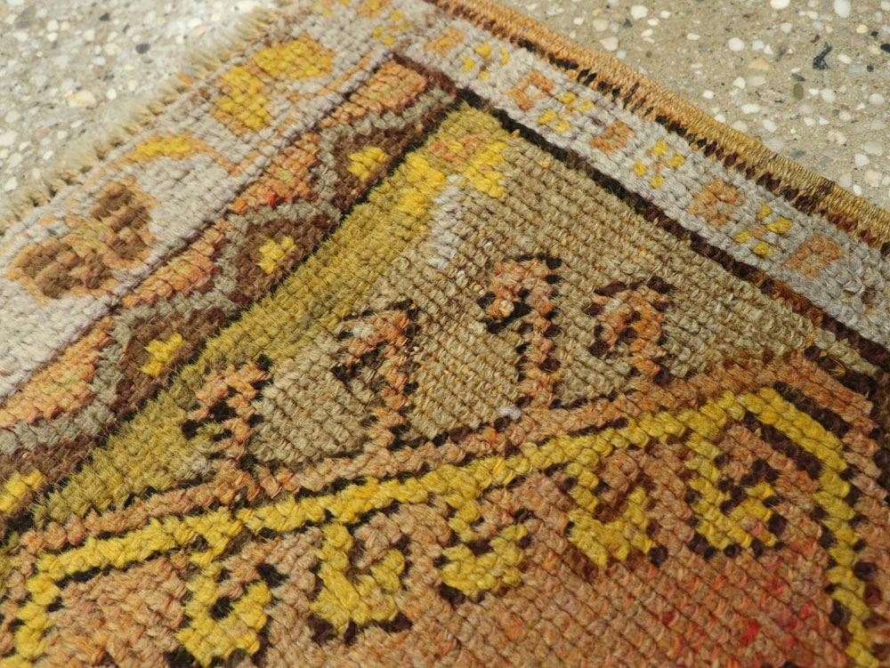 Vintage Turkish Anatolian Throw Rug, No.26036 - Gss