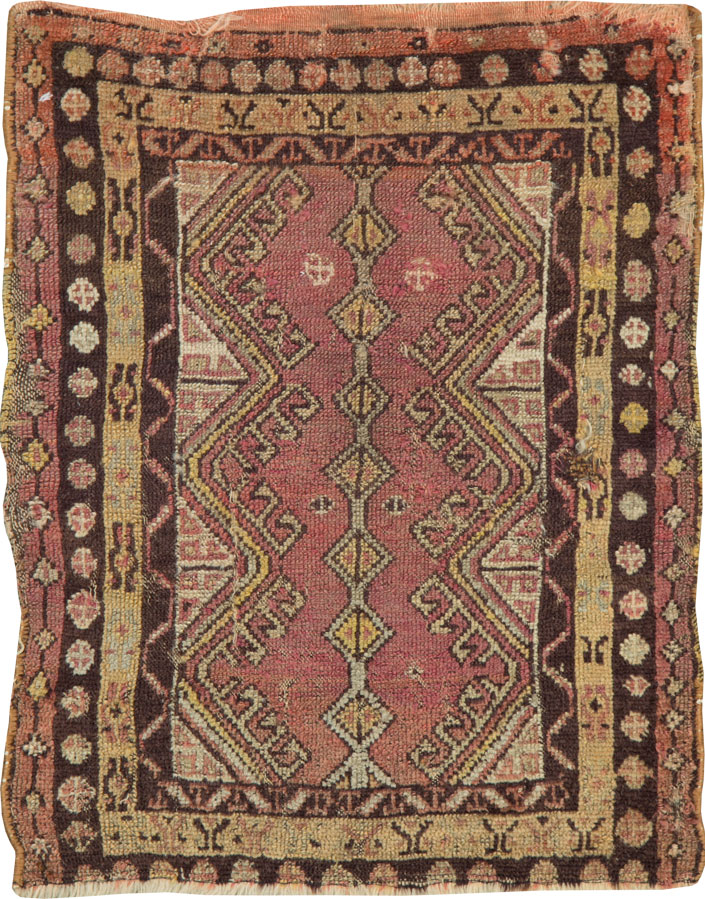 Vintage Turkish Anatolian Throw Rug, No.26037 - Gss