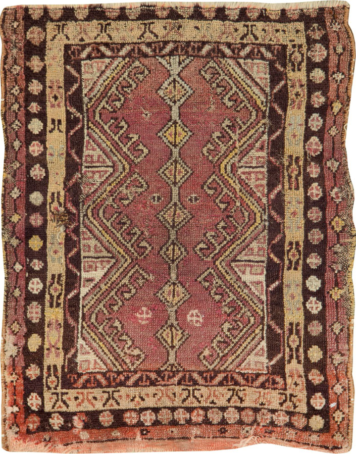 Vintage Turkish Anatolian Throw Rug, No.26037 - Gss