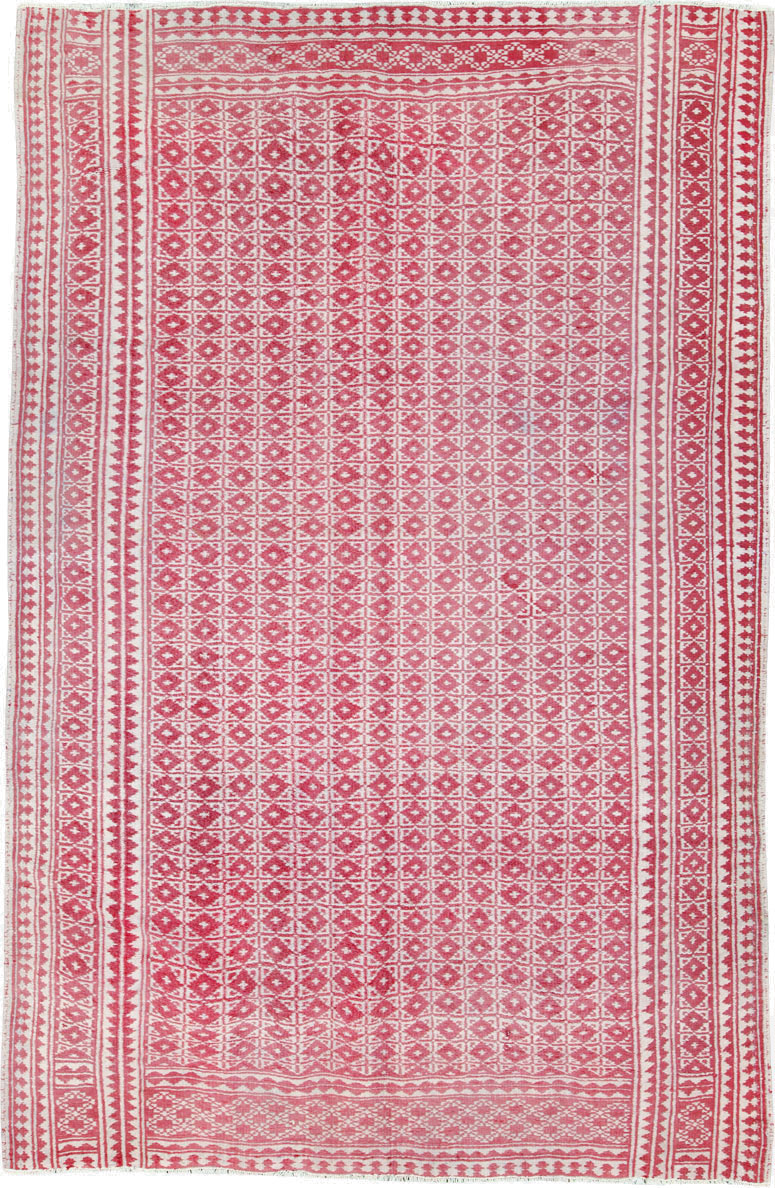 Vintage Persian Flatweave Kilim Accent Rug, No.26044 - Gss