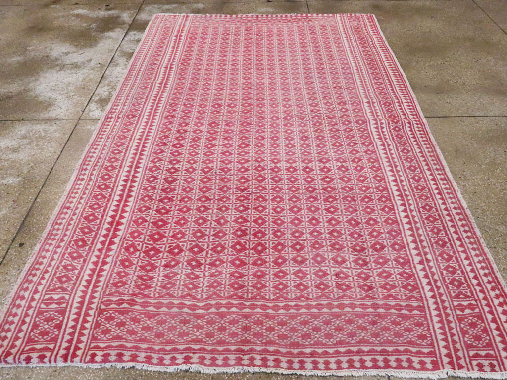 Vintage Persian Flatweave Kilim Accent Rug, No.26044 - Gss