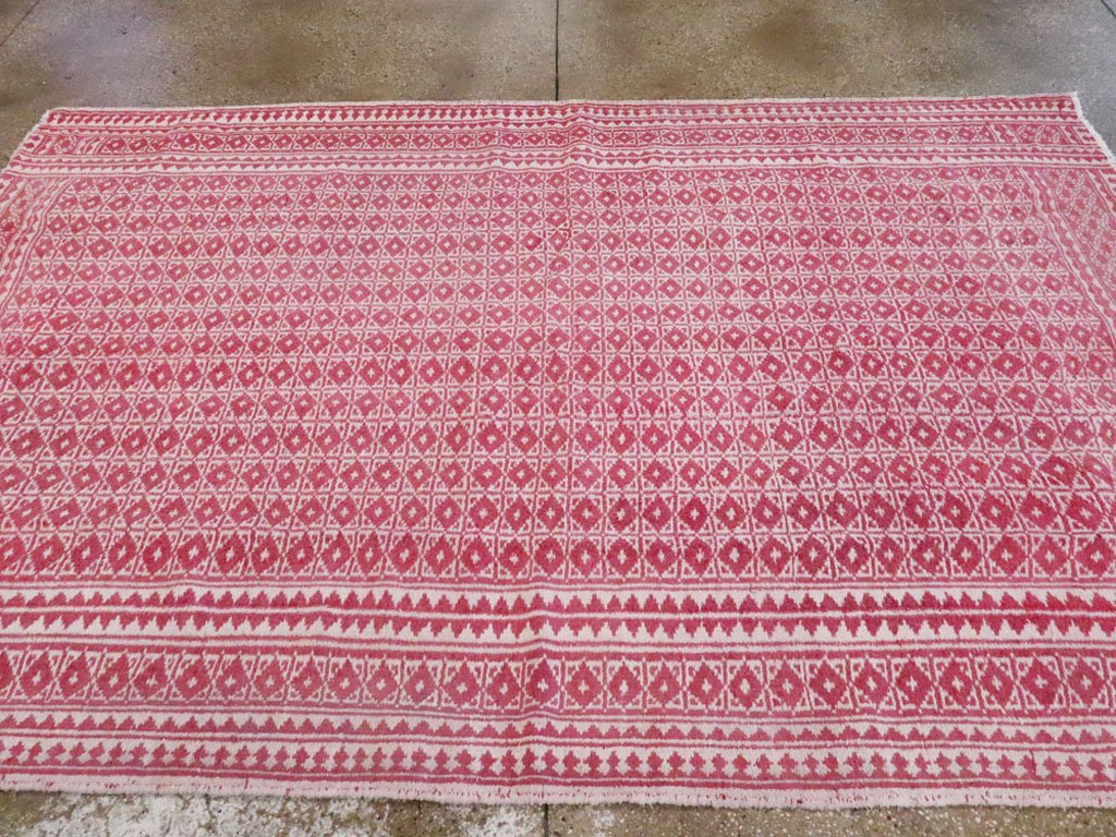 Vintage Persian Flatweave Kilim Accent Rug, No.26044 - Gss