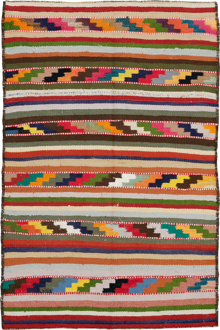 Vintage Persian Flatweave, No.26062 - Gss