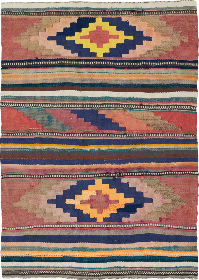 Vintage Persian Flatweave, No.26071 - Gss