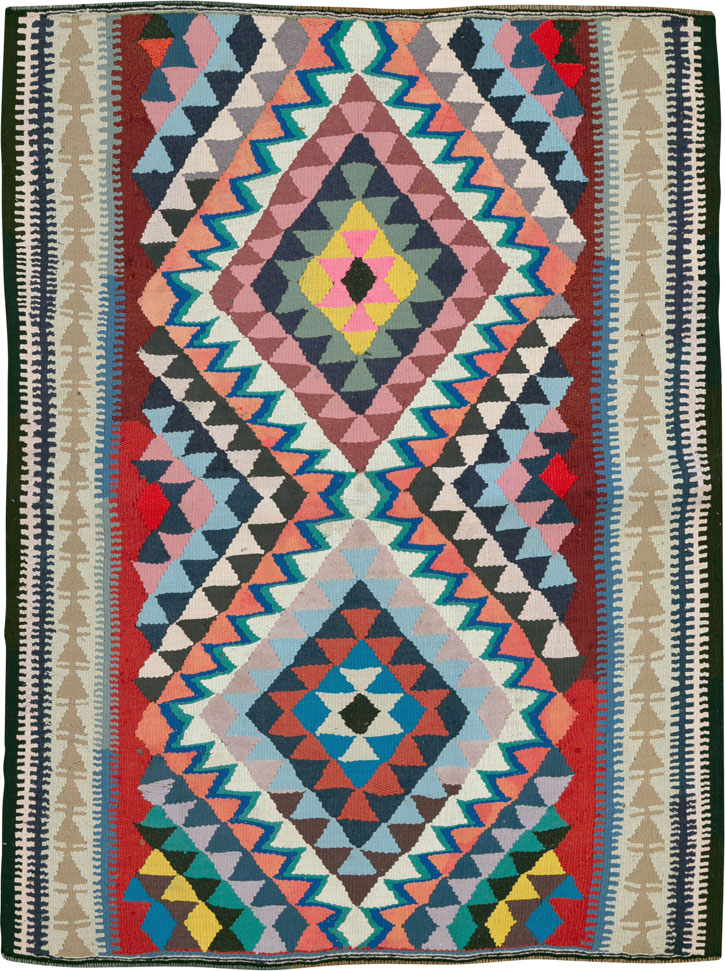 Vintage Persian Flatweave, No.26074 - Gss