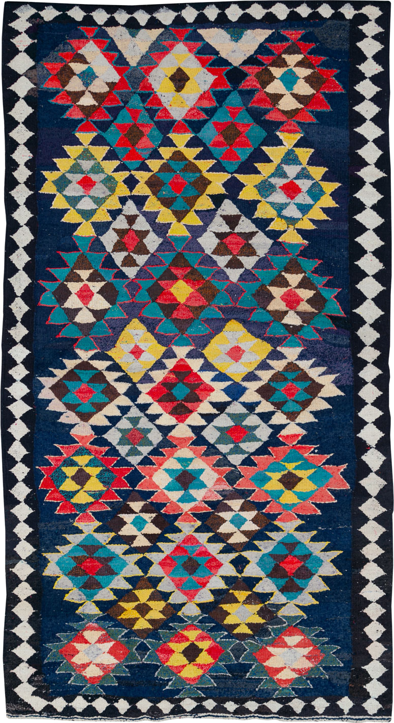 Vintage Persian Flatweave Kilim , No.26075 - Gss
