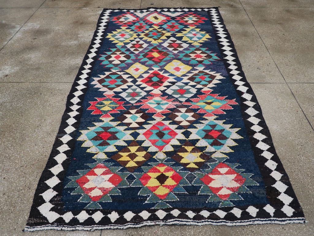 Vintage Persian Flatweave Kilim , No.26075 - Gss