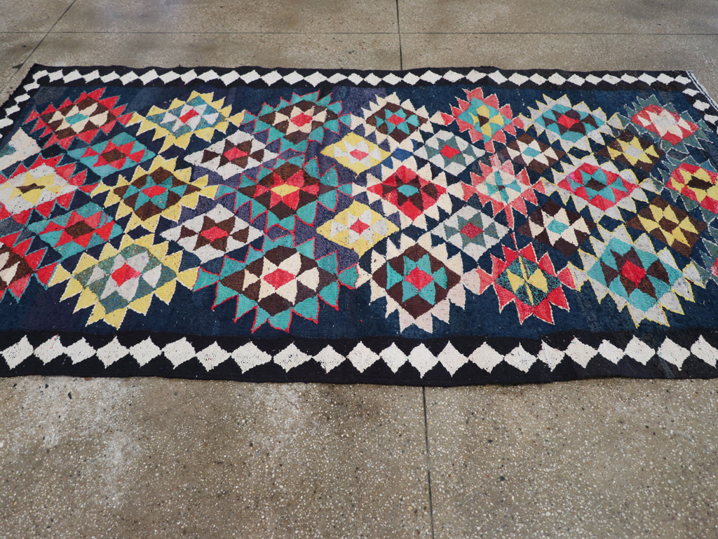 Vintage Persian Flatweave Kilim , No.26075 - Gss