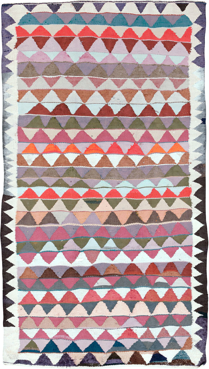 Vintage Persian Flatweave, No.26076 - Gss