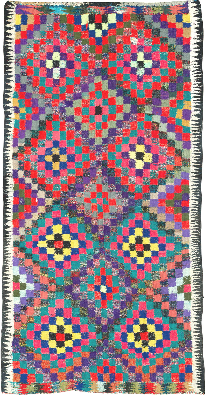 Vintage Persian Flatweave Kilim, No.26087 - Gss
