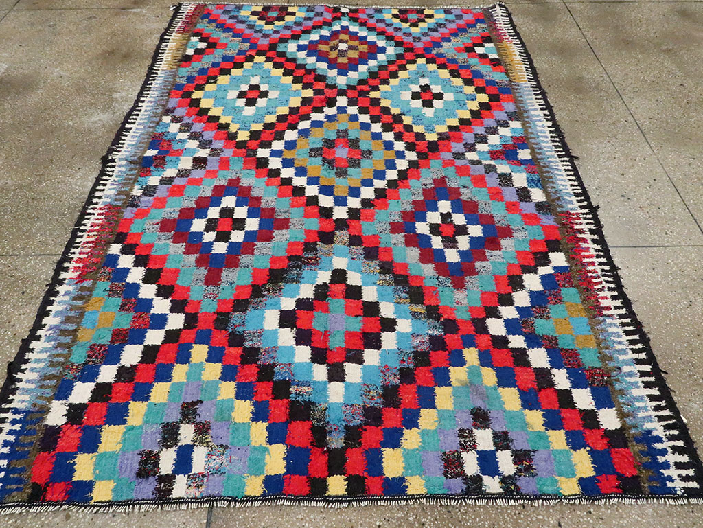 Vintage Persian Flatweave Kilim, No.26092 - Gss